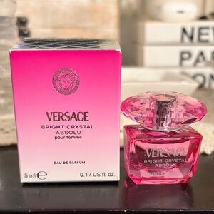 New Versace bright crystal absolu mini perfume